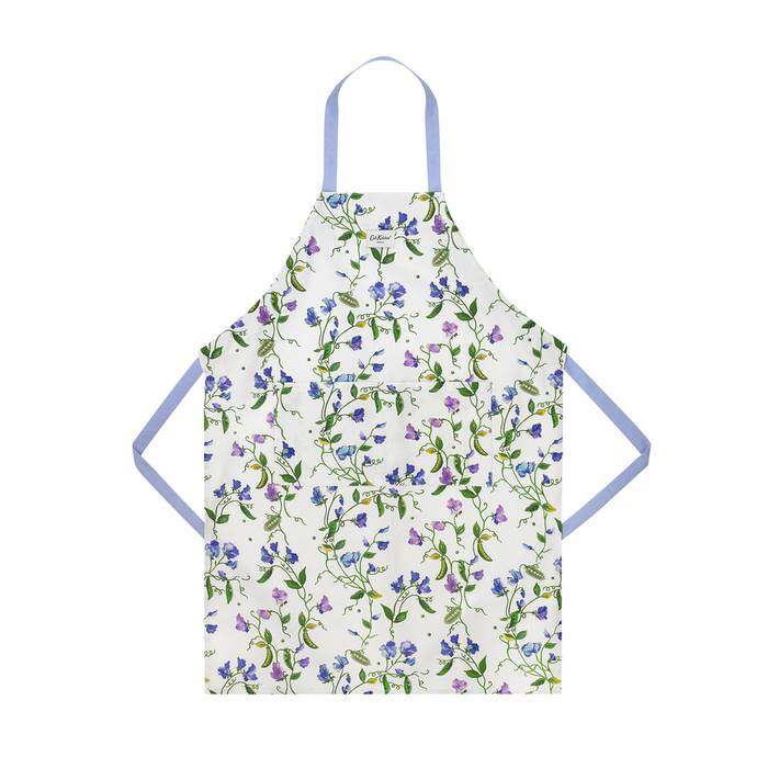 Easy Adjust Apron Sweet Pea Cream/Blue