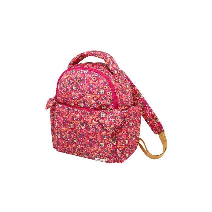 Pinball Ditsy Rose Heart Backpack Pink/Orange 1