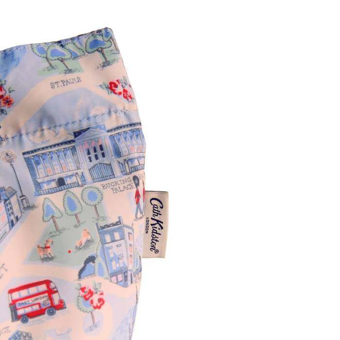 Female Large Foldaway Tote London Town Blue 1