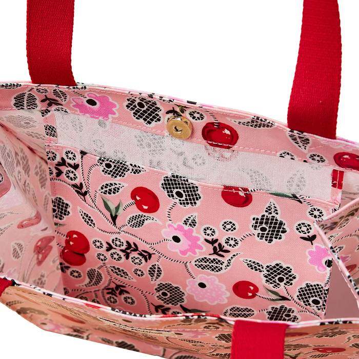 Female Medium Bookbag Cherry Bunches Pink 1