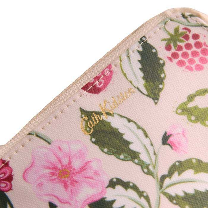 Female Card & Coin Purse Strawberry Garden Ecru 1