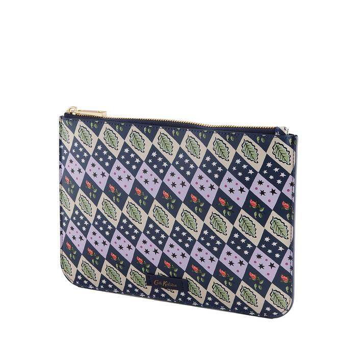 Female Saffiano Pouch Wonder Purple