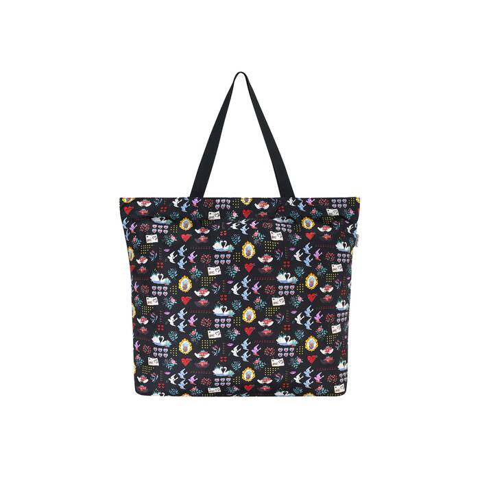 Large Foldaway Tote Dreamer Black