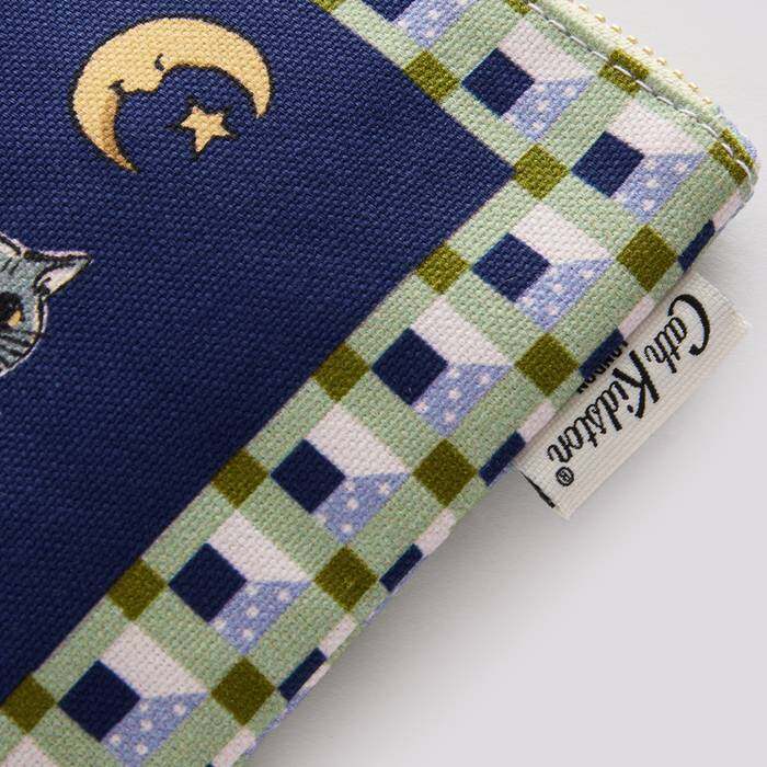 Female Round Pouch Cats Pyjamas Navy 1