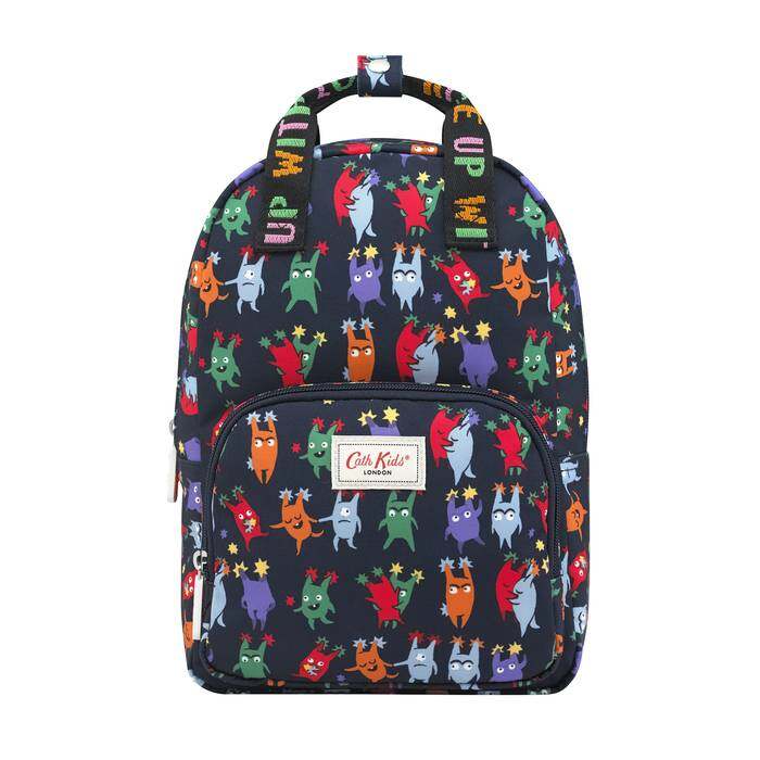 Kids Medium Backpack Good Mini Monsters Navy