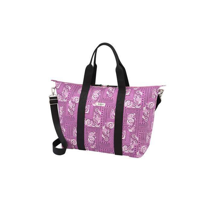 Foldaway Overnight Bag Bandana Pink 1