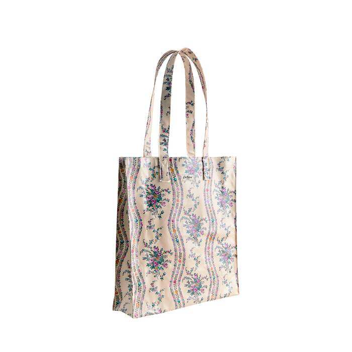 Female Large Bookbag Archive Marble White