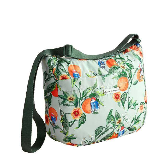 Female Foldaway Crossbody Paddington Oranges Green