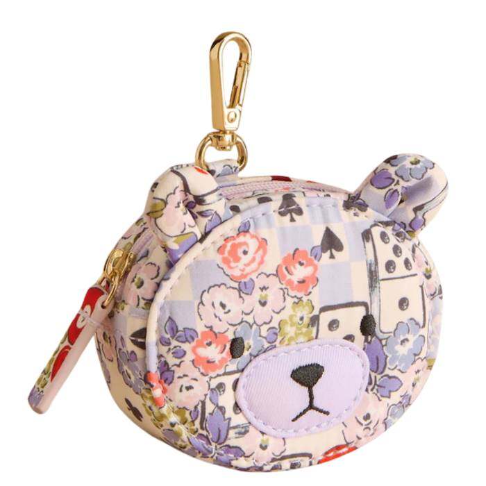 Kids Girl Clip on Bear Coin Purse Lady Luck Lilac Purple