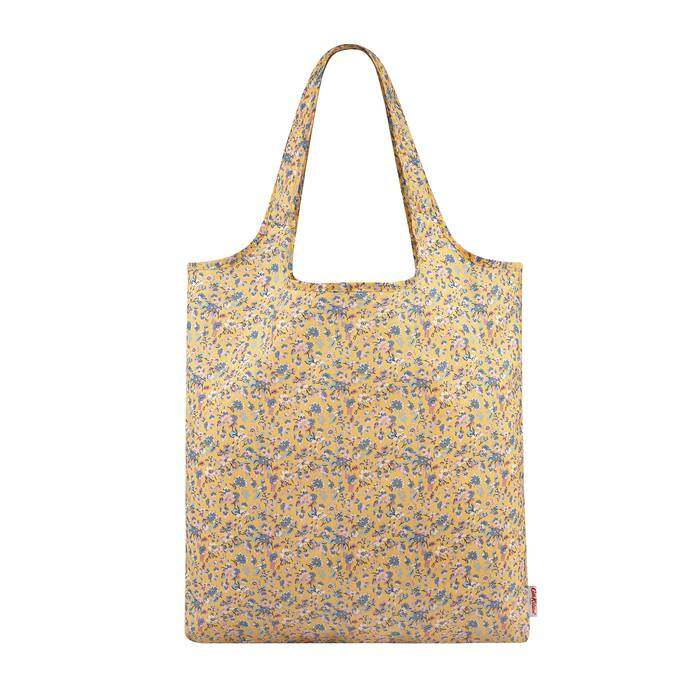 Foldaway Shopper Woodland Ditsy Deep Yellow