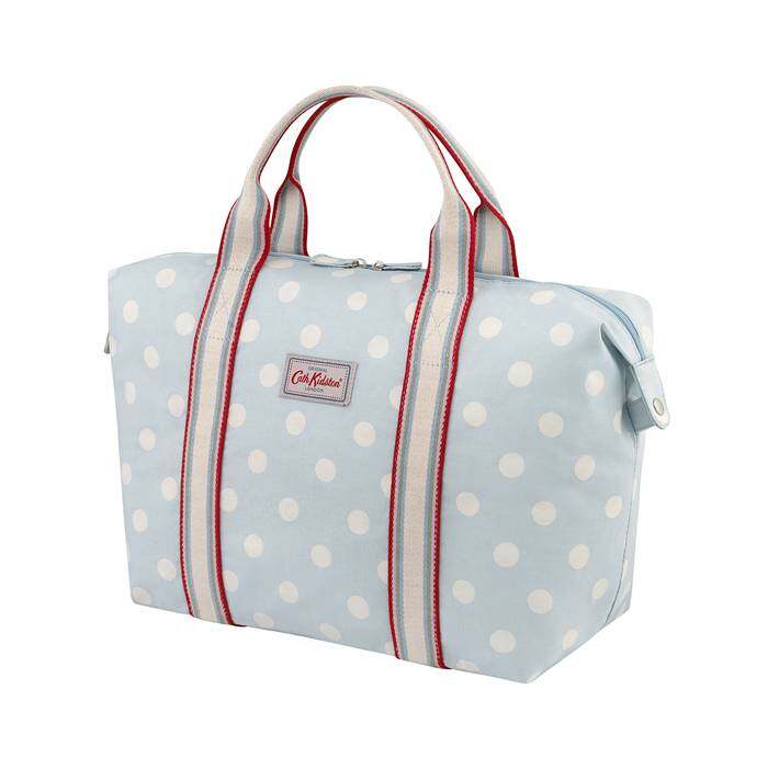 Shopper bag Foldaway Button Spot Grey Blue 2