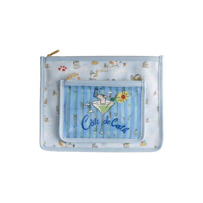 Female Set 2 Pouch Snorkel Stanley Blue