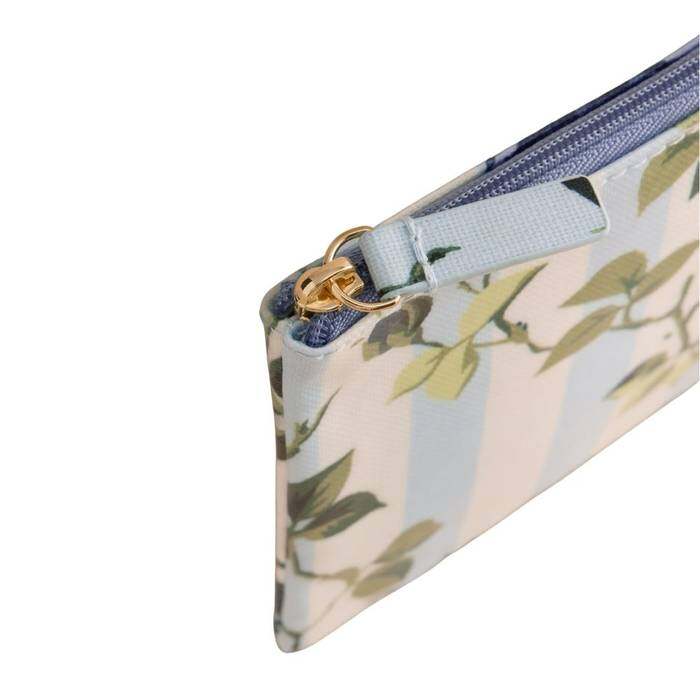 Female Zip Purse Climbing Rose Blue 1