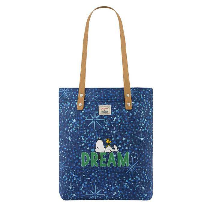 Snoopy Small Simple Shopper with Leather Handle 1