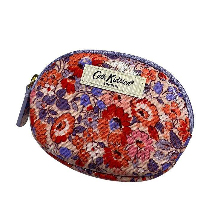 Female Oval Coin Purse Archive Ditsy Pink