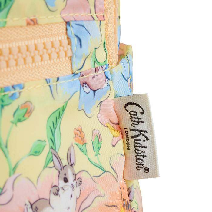 Female Foldaway Backpack Bunnies Floral Yellow 1