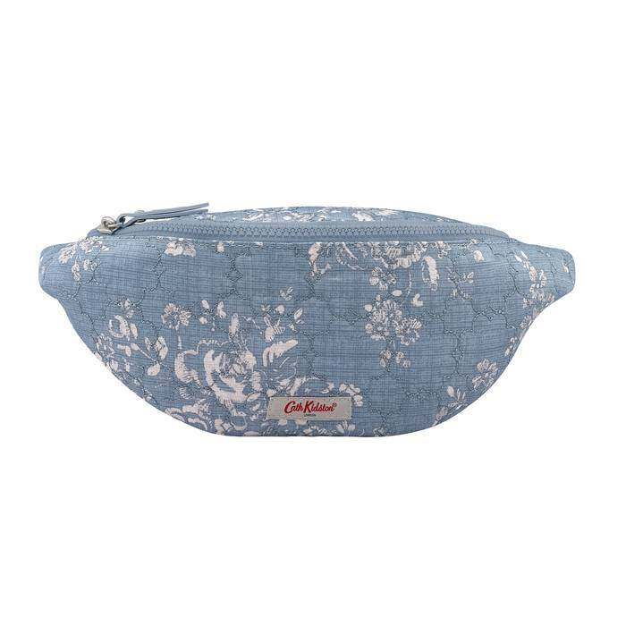 Embroidered Bumbag Washed Rose Denim