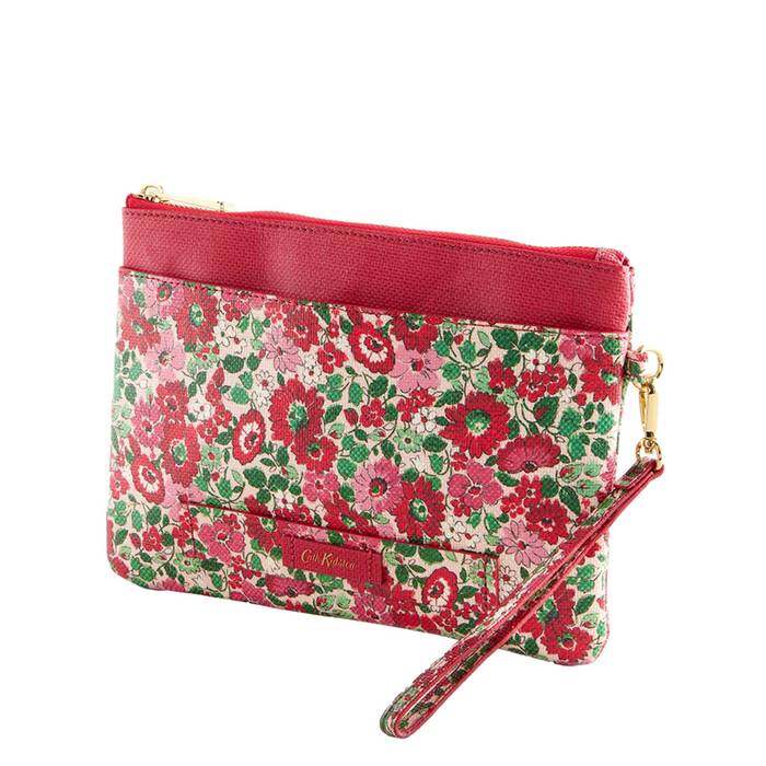 Female Essential Sleek Pouch Archive Ditsy Red