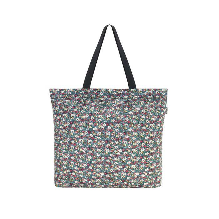 Large Foldaway Tote Self Care  Green