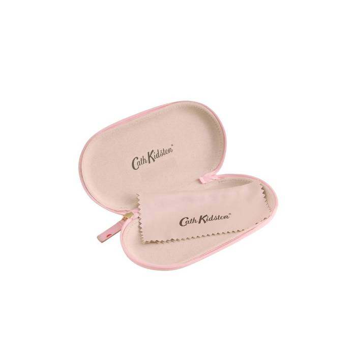 Female Glasses Case Puppy Floral Pink 1