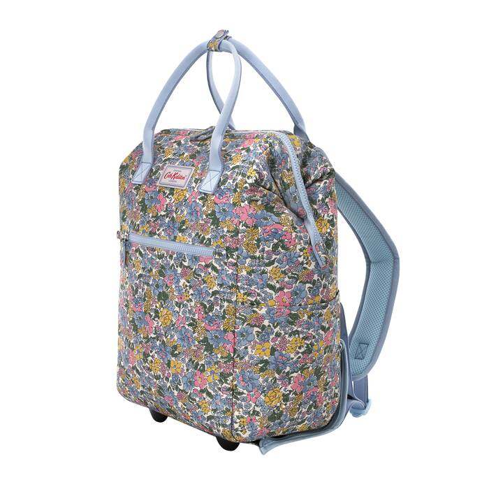 Frame Wheeled Backpack Vale Floral Warm Cream 1