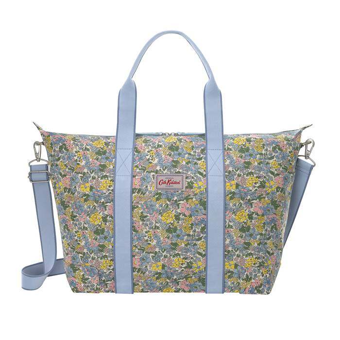 Foldaway Overnight Bag Vale Floral Warm Cream