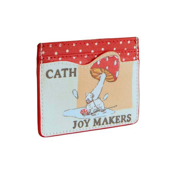 Female Card Holder Retro Mushroom Green