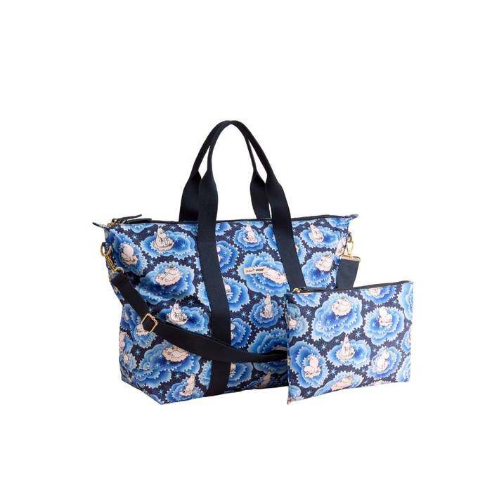 Female Overnight Bag Moomin Clouds Blue