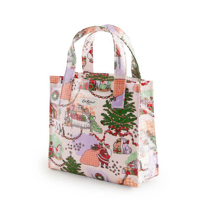 Female Small Bookbag Christmas House Multi
