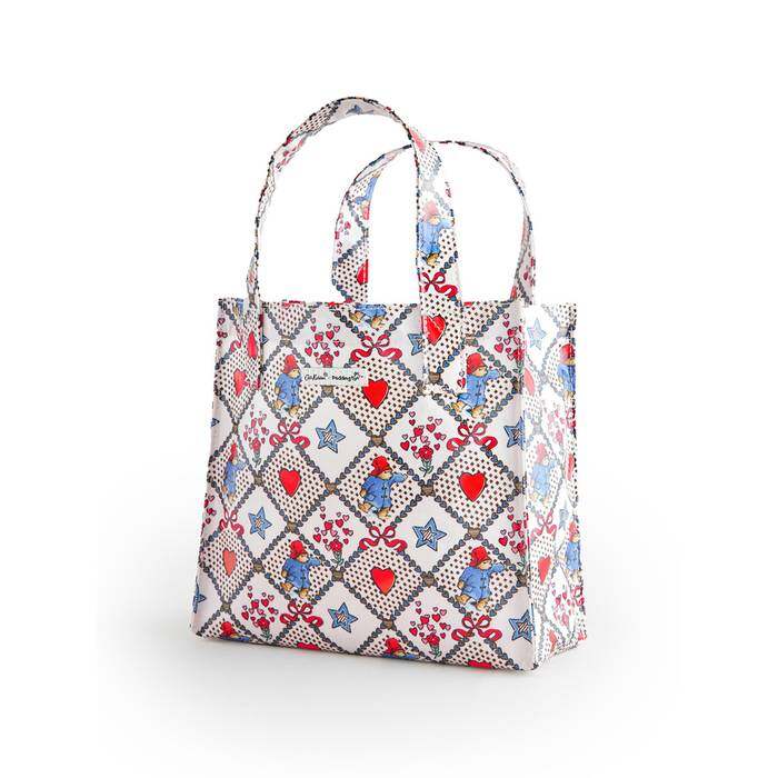 Female Small Bookbag Paddington Check Ecru