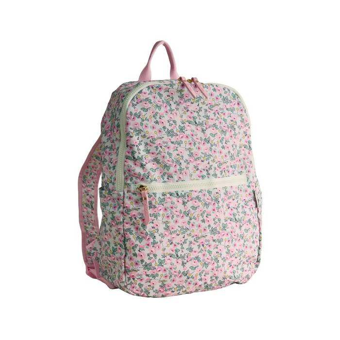 Female Foldaway Backpack Tennis Ditsy Green