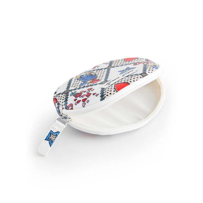 Female Oval Coin Purse Paddington Check White 1