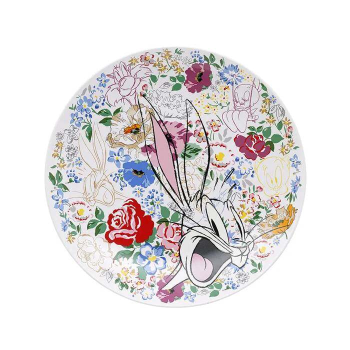 LT Side Plate Tunes and Blooms Cream