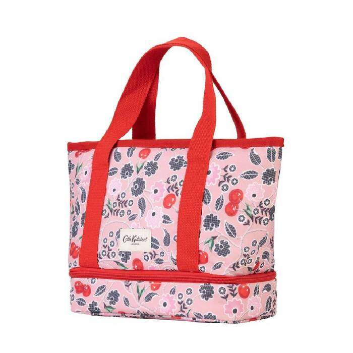 Small Lunch Tote Bag Cherry Pink