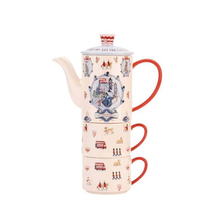 Set Tea For Two London Town Multi-color