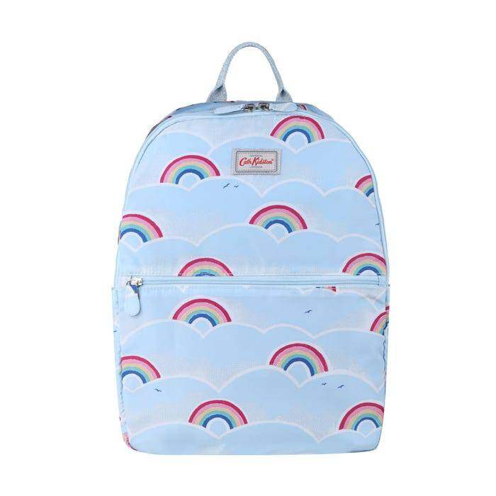 Foldaway Backpack Rainbows Powder Blue