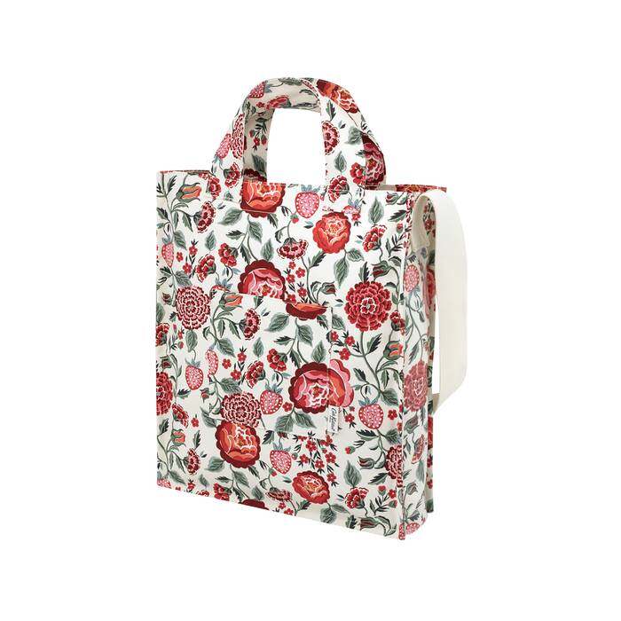 Organic Cotton Tall Tote Strawberry Garden  Cream/Pink 1