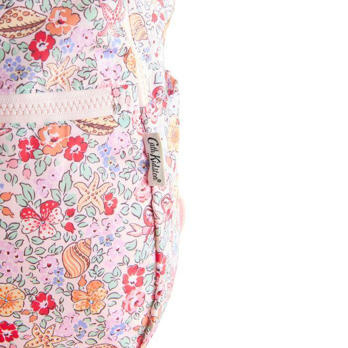 Foldaway Backpack Beautiful Waters Ditsy Pink 1