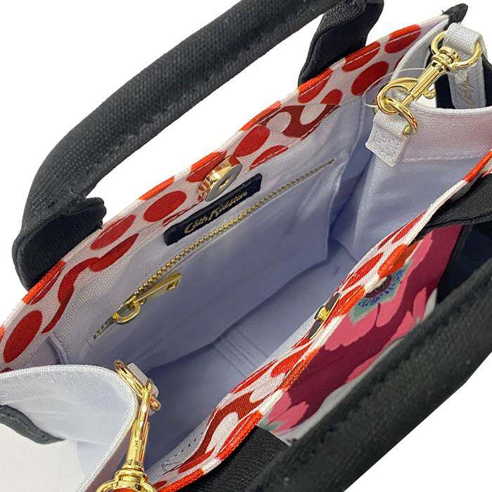 Female Round Bookbag Calico Blue 1