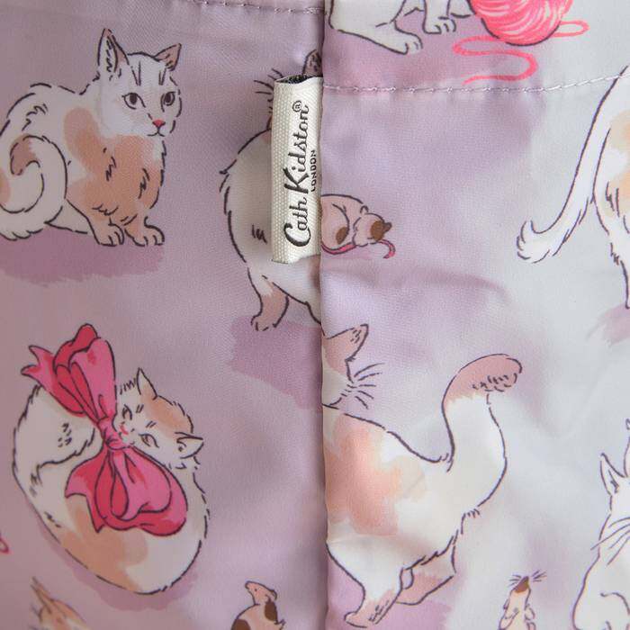 Female Foldaway Backpack Cats & Mouse Pink 1