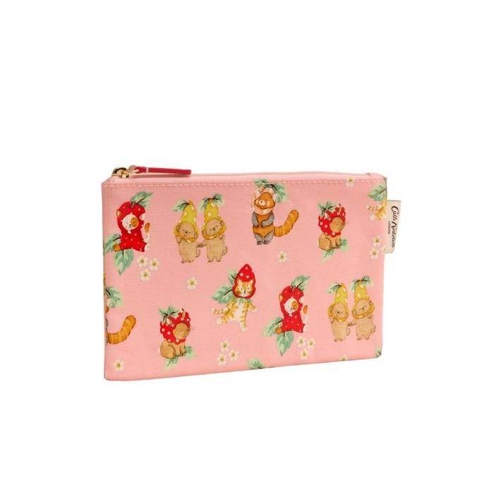 Female Zip Purse Friendly Fruit Coral Pink