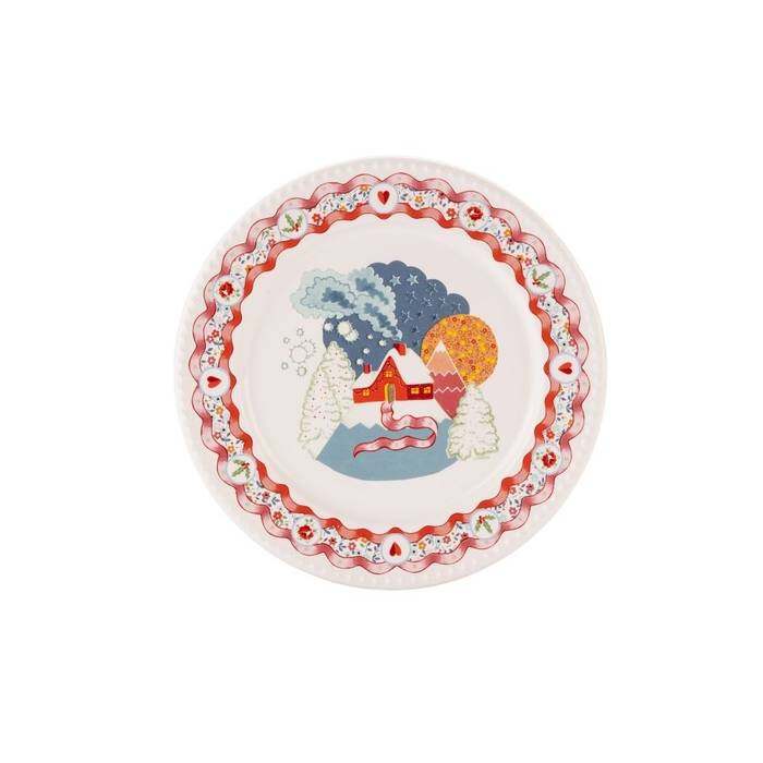 Side Plate Christmas Journey Multi-color