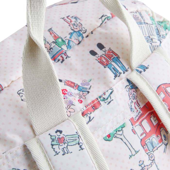Female Foldaway Backpack Lovely London Ecru 1