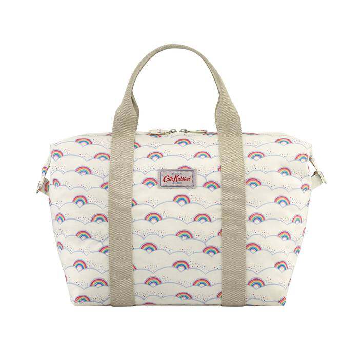 Shopper bag Foldaway Little Rainbows Warm Cream
