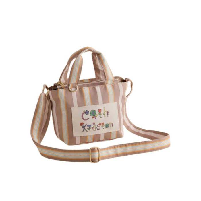 Female Crossbody Bag Cath Stripe Brown