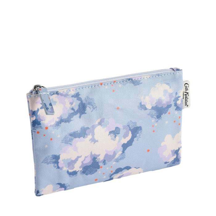 Female Zip Purse Silver Linings Blue