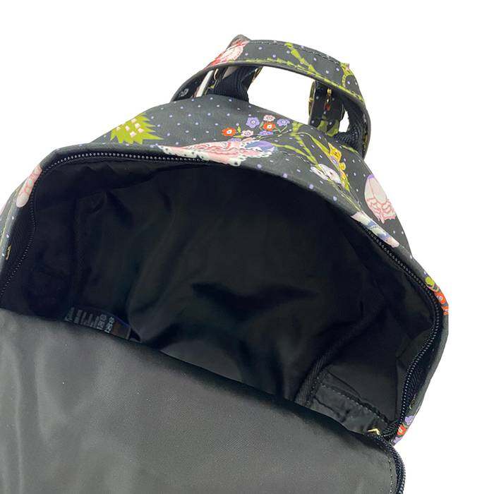 Female Compact 2 in 1 Mini Backpack Catnip Black 1