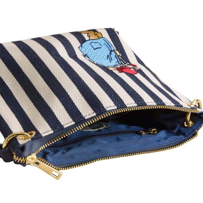 Female Marylebone Cross Body Paddington Stripe Navy 1