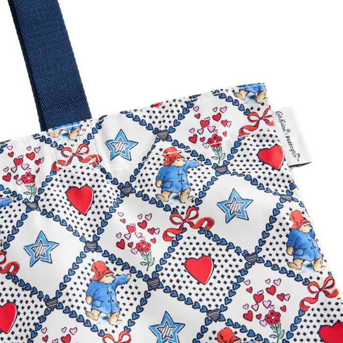 Female Foldaway Tote Paddington Check Cream 1