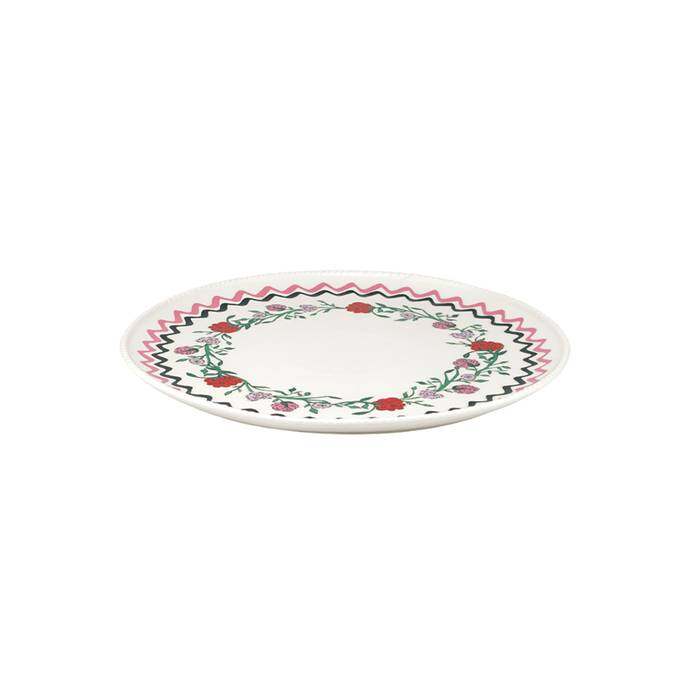 Round Platter Rose Garland Platter Pink 1